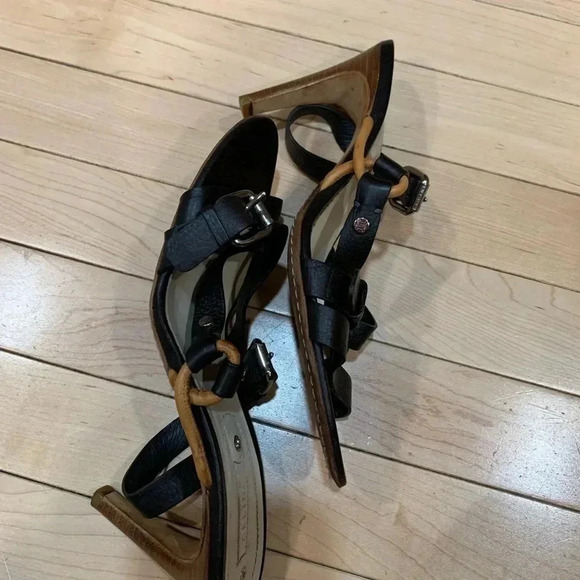 Vintage Celine brown strappy heels size 37 1/2 (6.5-7~US) - Picture 9 of 11